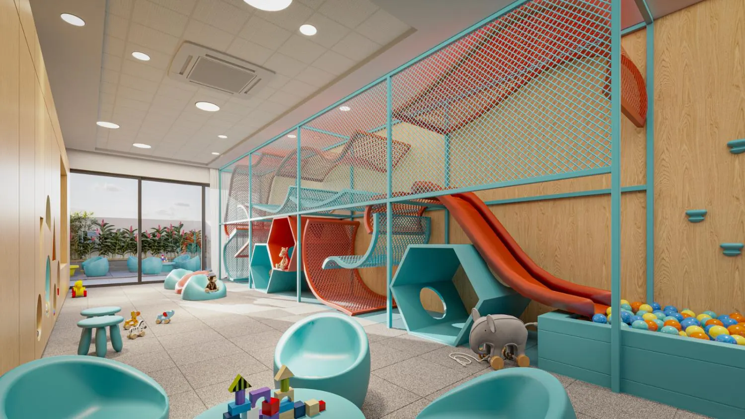 Espaço kids do D/Vert Residence Club, Beira-Mar de São José